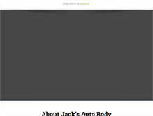 Tablet Screenshot of jacksautobody.net